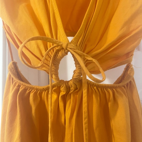 Zara Tangerine cut out dress - Picture 6 of 9